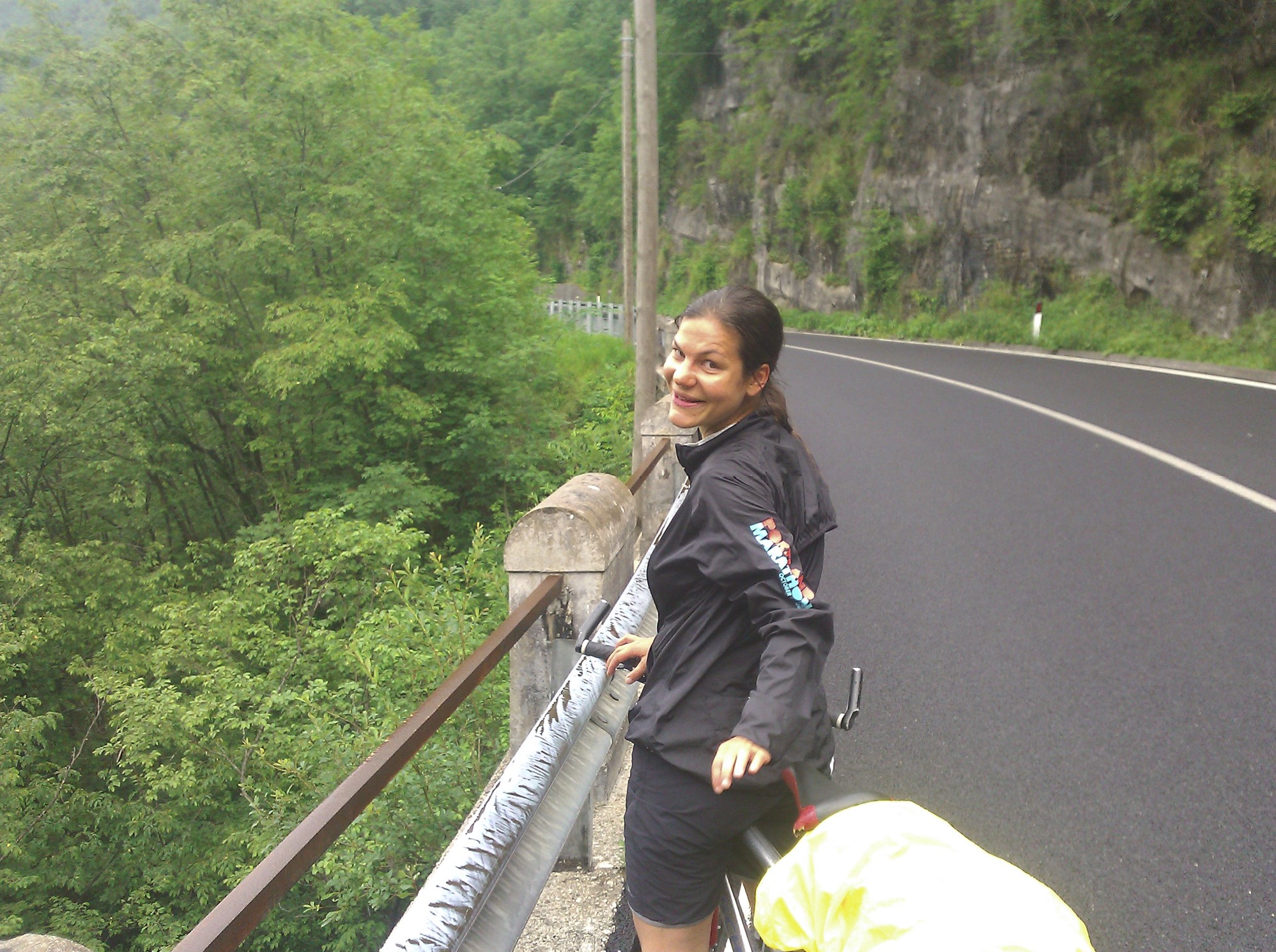 Riding uphill
