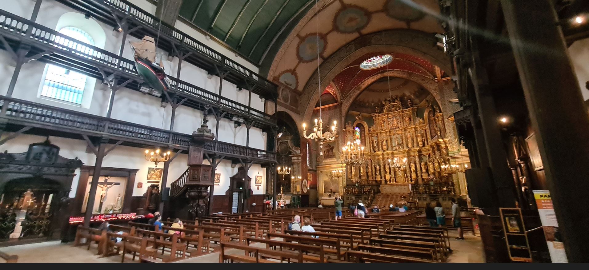 The alter, which evidenced a royal wedding