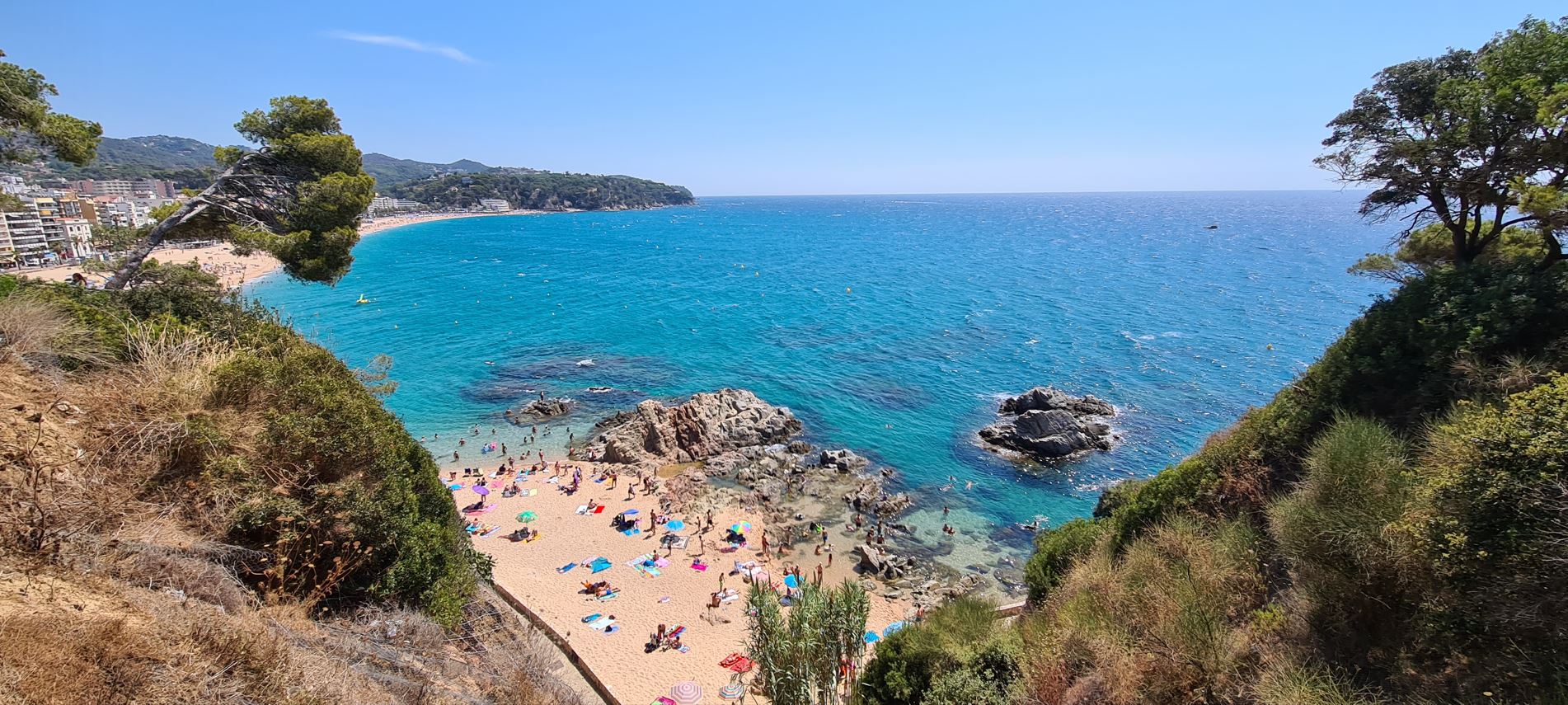 Tempting beaches with azure-colored water