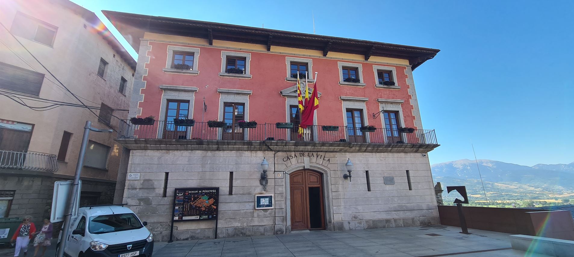 The town hall...