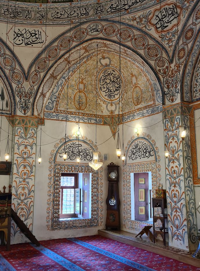 Inside the mosque
