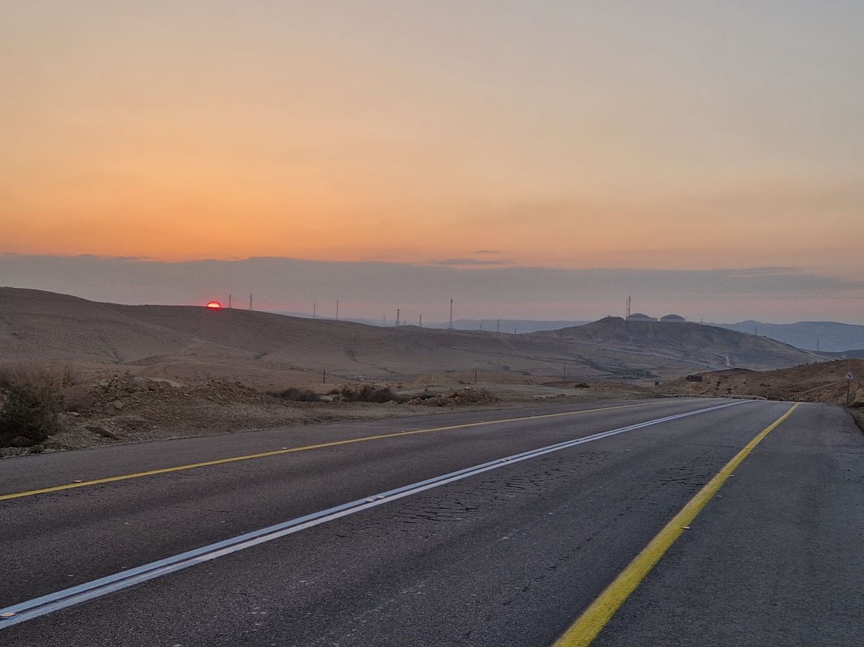 Last rays of sun - lot of more road to go