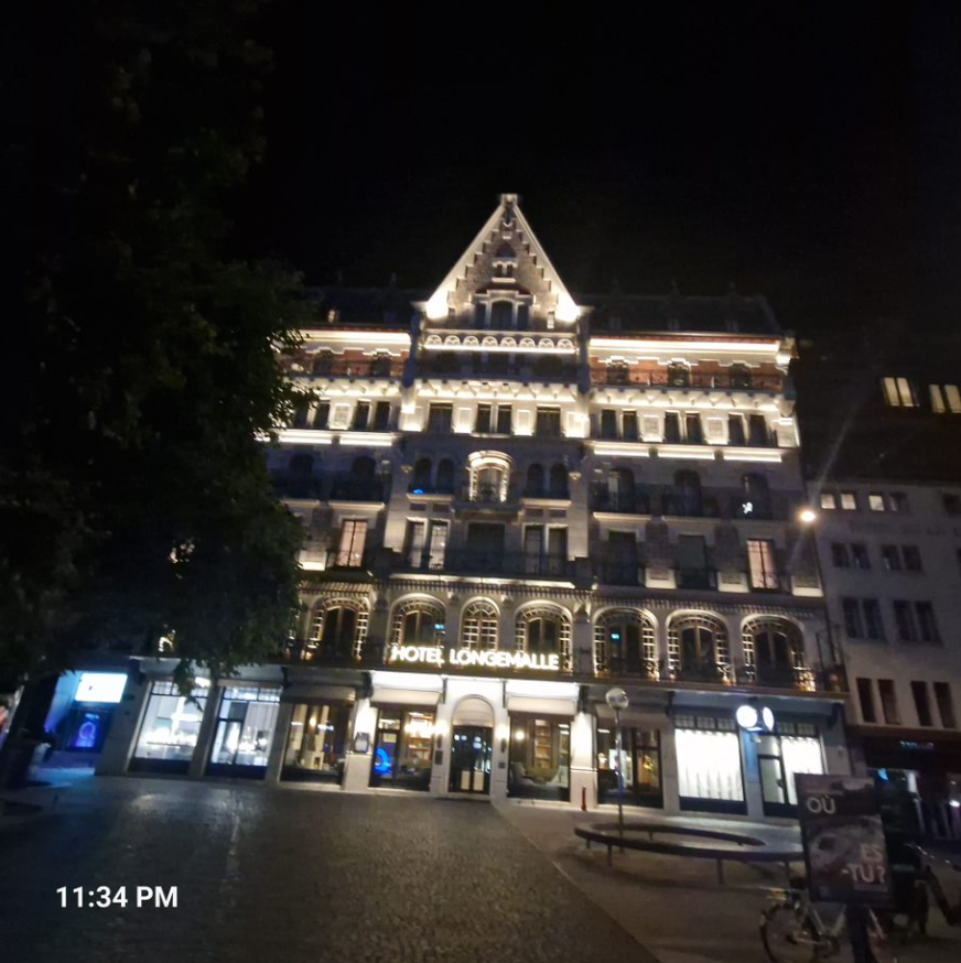 Geneve by night - this was definitely not our hotel