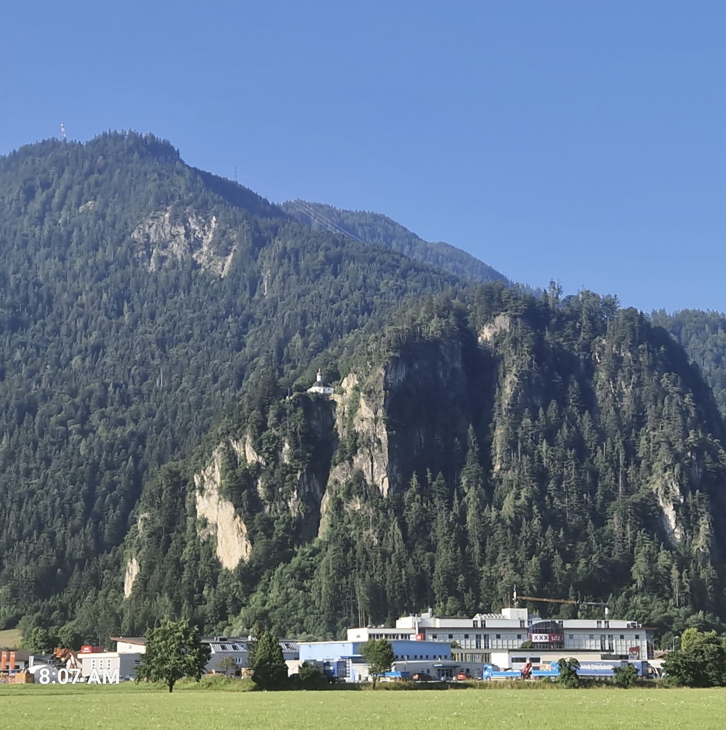 See the small church high up the cliffs? Wonder how they built it there...