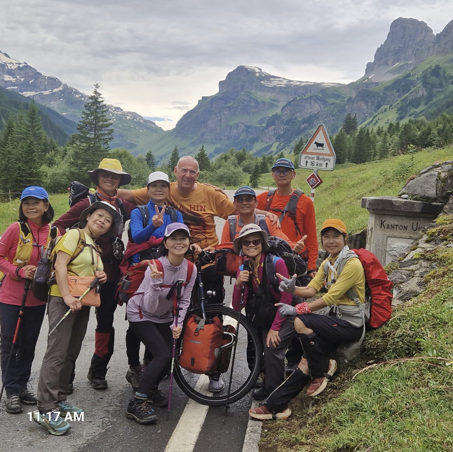 Hikers from Asia