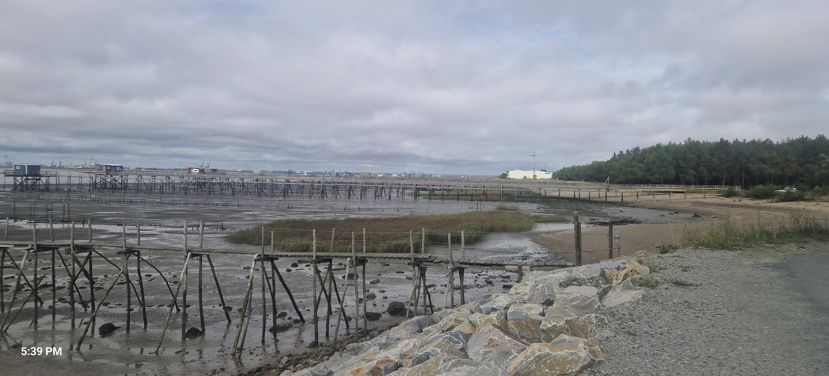 Many fishing huts