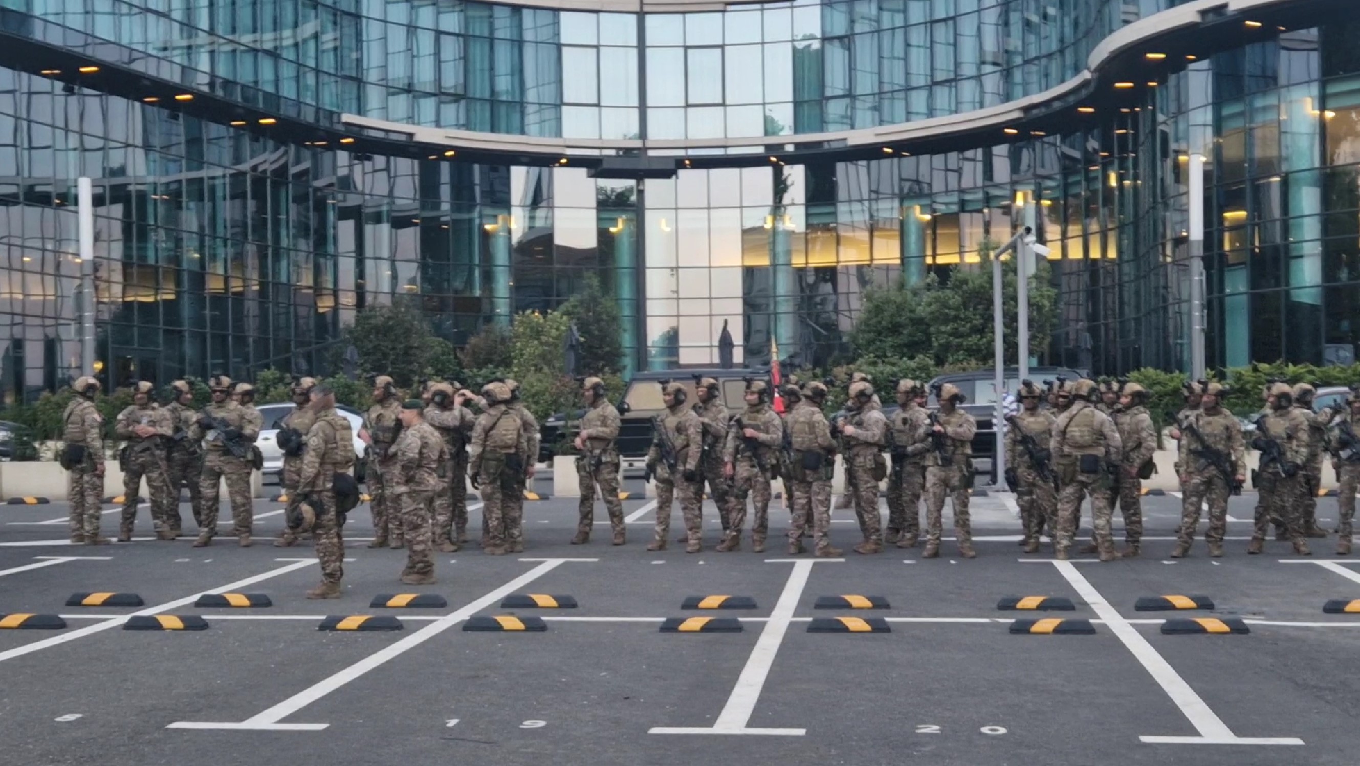 Soldiers rehearsing, supposedly