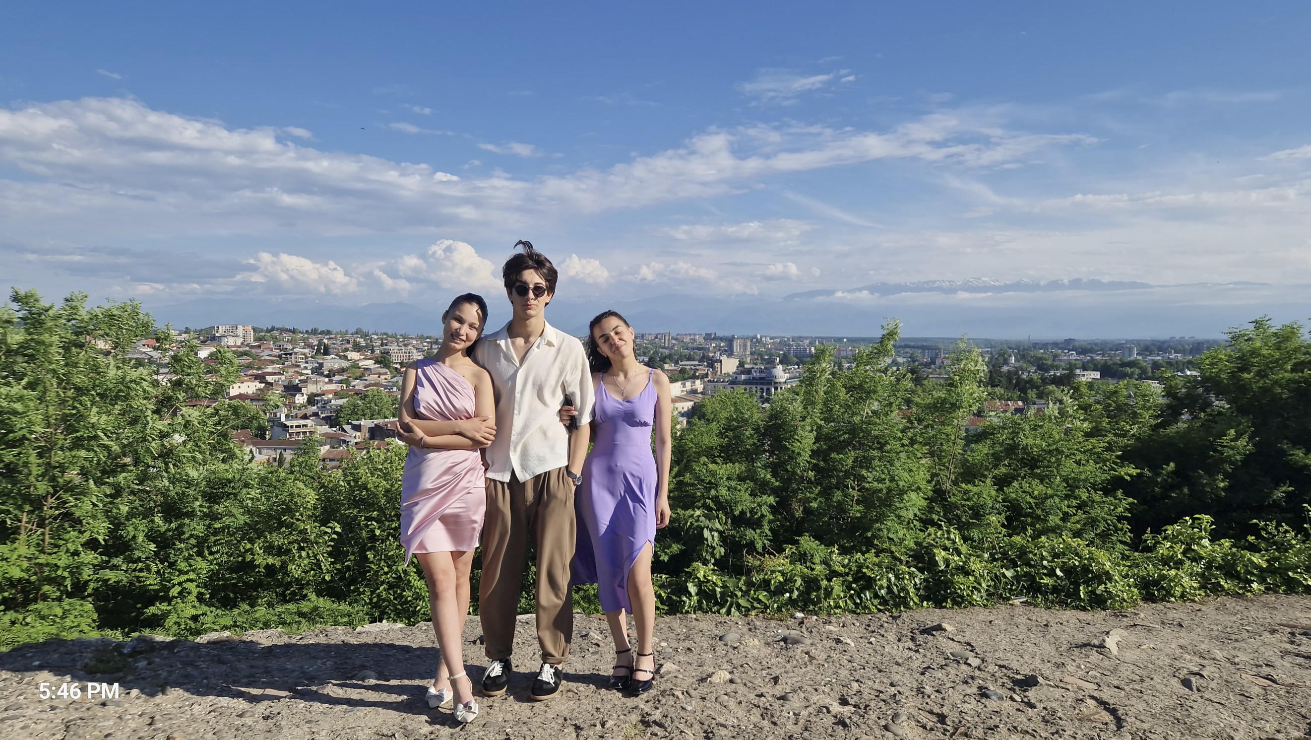 Teens with the view