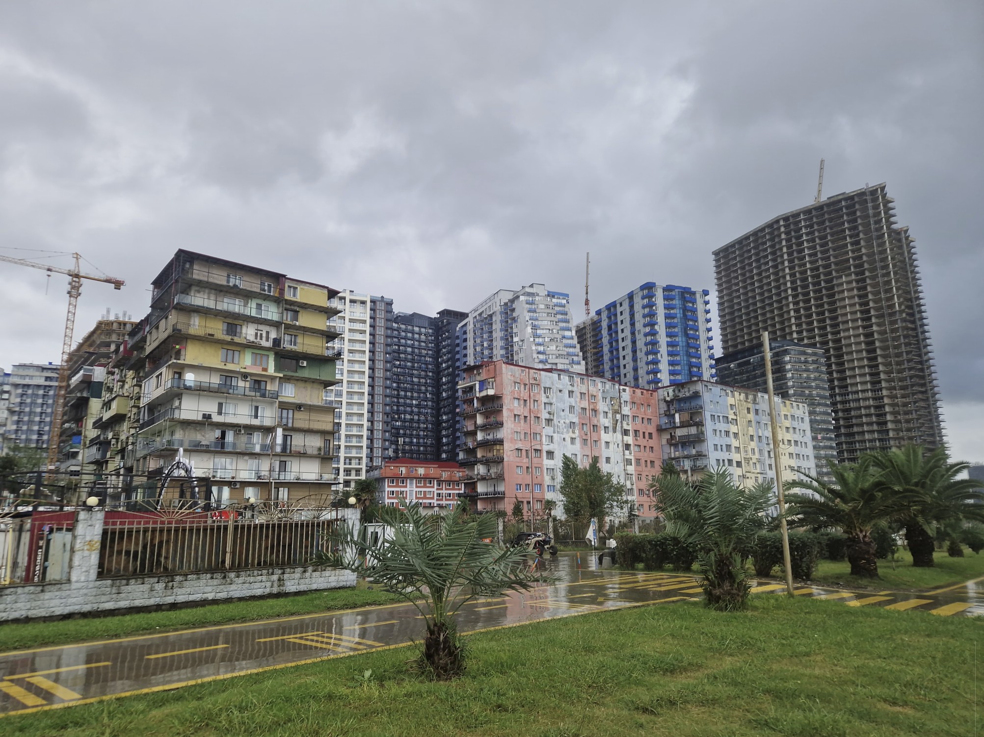 Soviet-era architecture - with construction everywhere